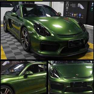 汽贴膜色膜全车膜亮光膜改 单一卷渐变膜哑车光全车白色贴膜膜黑