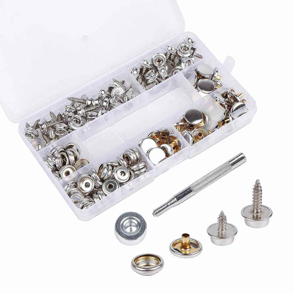 50套不锈钢螺丝大白扣带安装工具 船舶按扣 游艇帆布螺丝四合扣,纺织面料/辅料/配套,其他纺织辅料,淘宝优惠券,粉丝福利购,淘宝优惠卷
