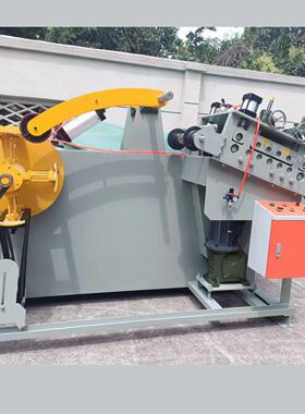 慈溪余姚冲床设备GO料架兼整平二合一送料整平机