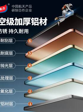 力浴室架免打孔生毛巾架置物架一AW837体卫间厕所太空铝吸盘浴巾