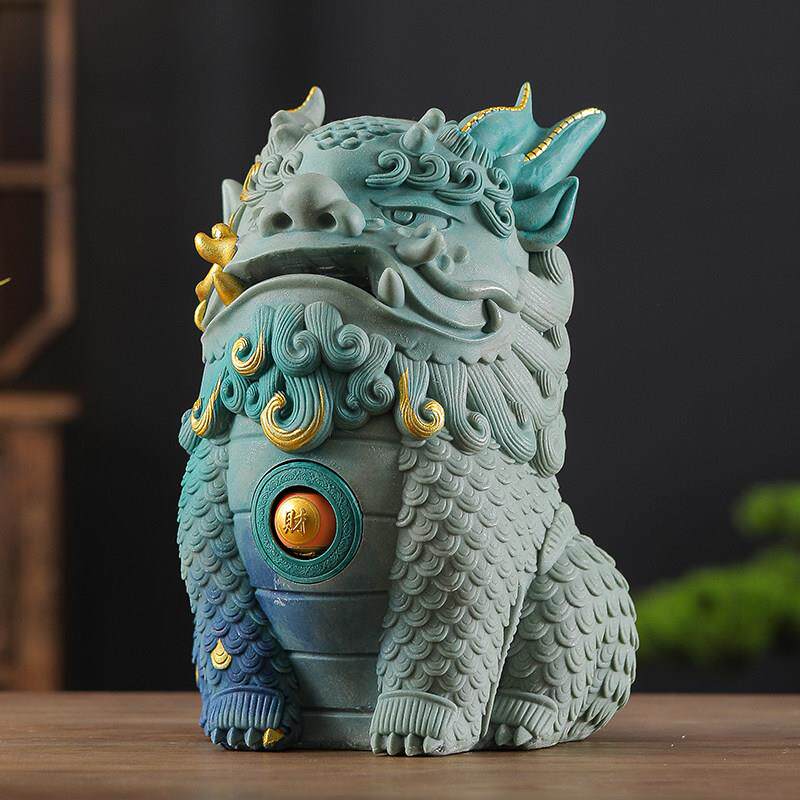 客厅吧台摆件大号容量祇进不出存钱筒创意玄关装饰招财貔貅存钱罐