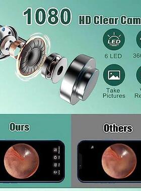 WIFI camera earwax remover N30 Pro with 6 LEDs, 1080P high-d