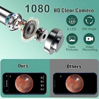 WIFI camera earwax remover N30 Pro with 6 LEDs, 1080P high-d