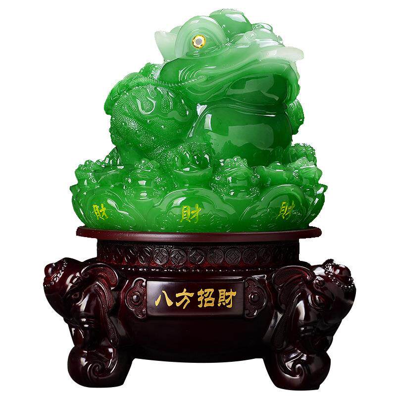 大号八方招财金蟾摆件三足金蝉蟾蜍店铺收银台公司办公室开业礼品