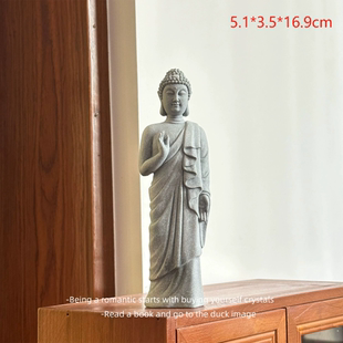 模具微禅意鱼缸摆件景观创意模具佛像模人物硅胶家居造景水泥中式