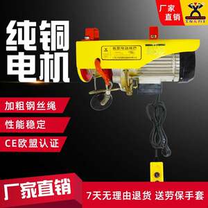 微型电动葫芦工友220v吊机小型家用建筑起重提升机1吨0.5吨带跑车