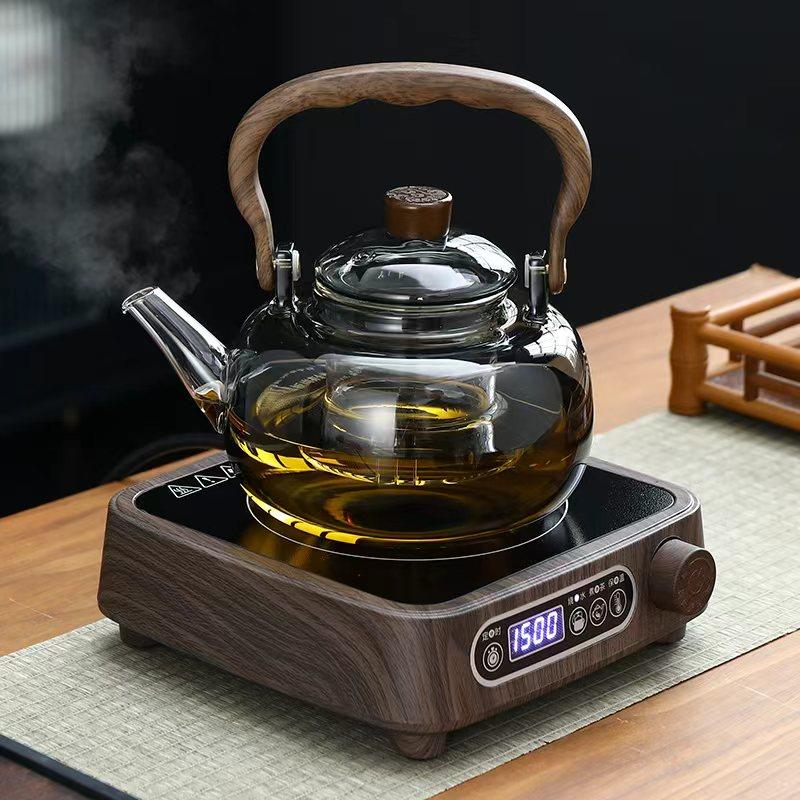 迷你黑晶炉家用小型玻璃加热烧水全自动蒸茶煮茶器电热茶具煮茶炉