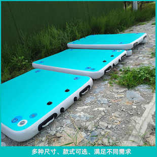 钓鱼浮台船水上平台充气浮式钓台魔毯便携折叠路亚艇娱乐休闲