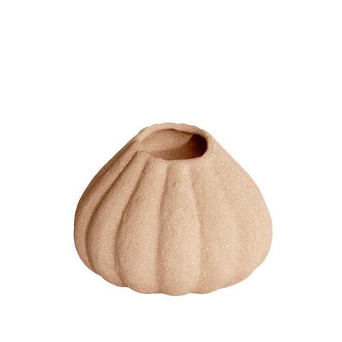 莫兰迪色中古侘寂风粗陶软装饰品北欧现代陶瓷花瓶摆件