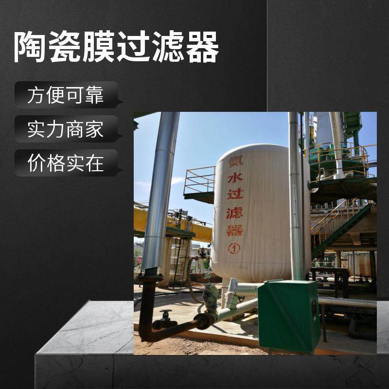 焦化氨水过滤器 五峰山牌陶瓷膜过滤器 微孔陶瓷过滤管 刚玉膜滤