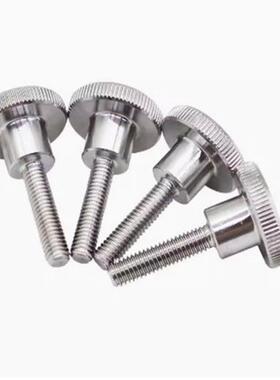 不锈钢压纹旋钮手拧螺栓NKB3 4 M5 M6 M8 M10外螺纹台阶型固定螺