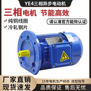 YE4二级能效电机5.5 7.5 KW三相异步电动机机械马达