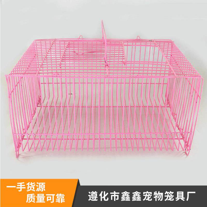 大小枕半圆笼套圈笼铁丝简易鸟笼仓鼠笼兔笼加粗宠物运输笼子