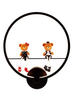 北欧现代床头灯壁灯客厅卧室过道创意个性儿童床头壁灯可调光灯具