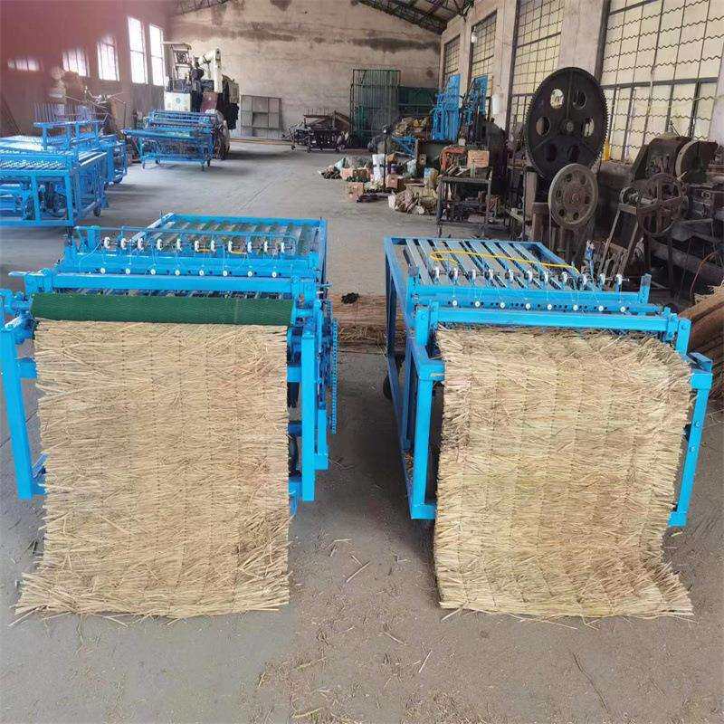 养殖金蝉全自动稻草芦苇机自动切边麦草编织机厚薄可调草毡机