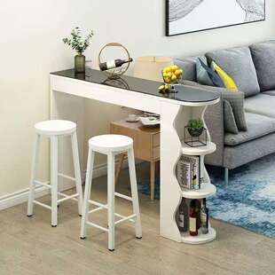 简约客厅玄关小户型吧台桌家用现代小吧台沙发边几餐厅轻奢隔断柜