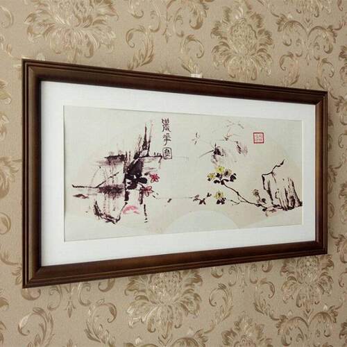 挂墙欧式实木相框4开  A4 30 40 50 60 80 90 100 照片框扇形画