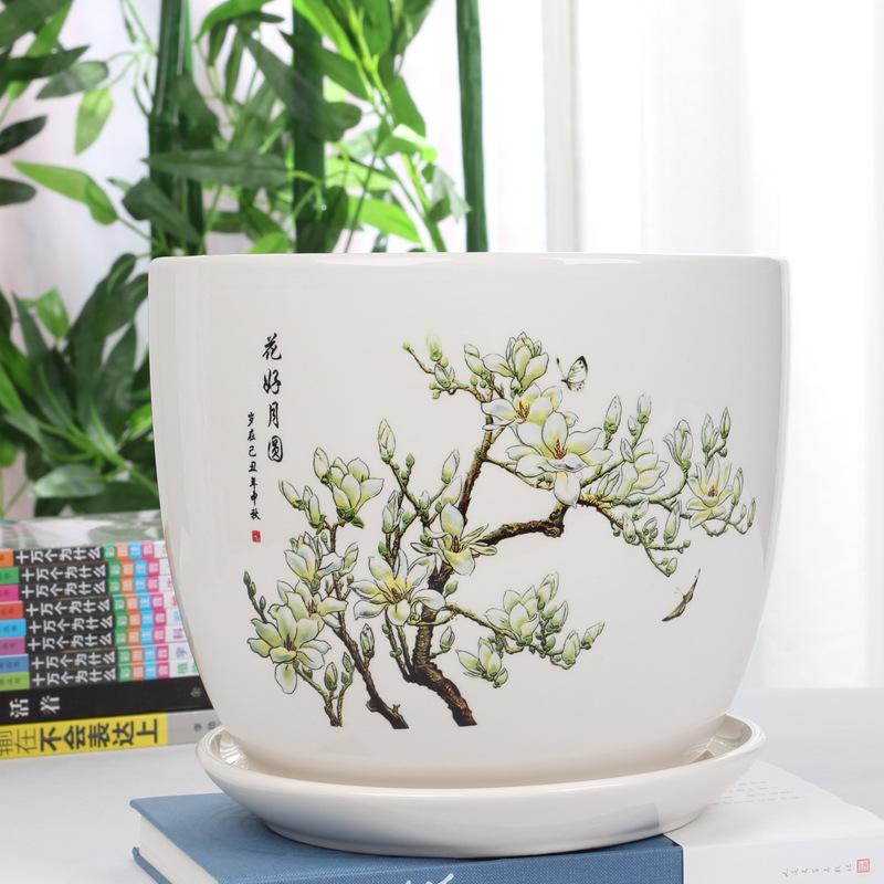 陶瓷花盆托盘特价个性创意花瓶