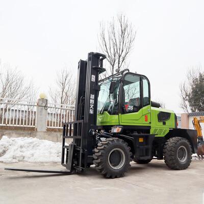 Tnough Offf-Road Forklift: MasT Deposter o All Groulds Al te