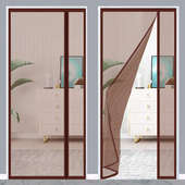 夏季 防蚊门帘磁性磁铁对吸家用高档金刚网纱纱窗纱门魔术贴免打