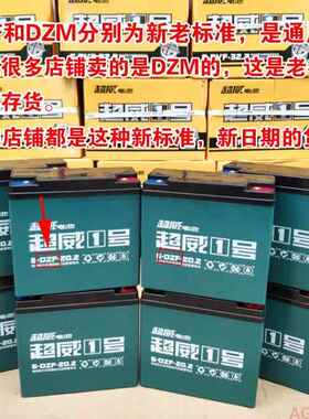 超威电瓶6-DZF/DZM-12/20照明38AH铅酸36/48/60/72V电动车蓄电池