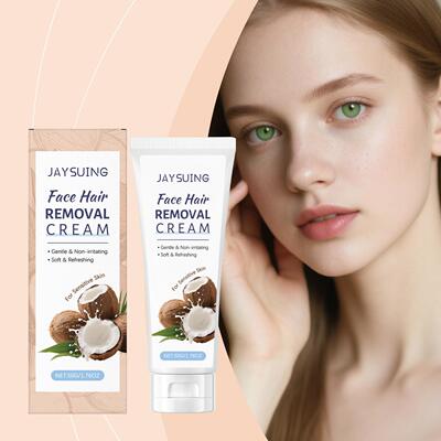 JAYSUING Coconut Facial Hair Removal Cream - Gently cleans a