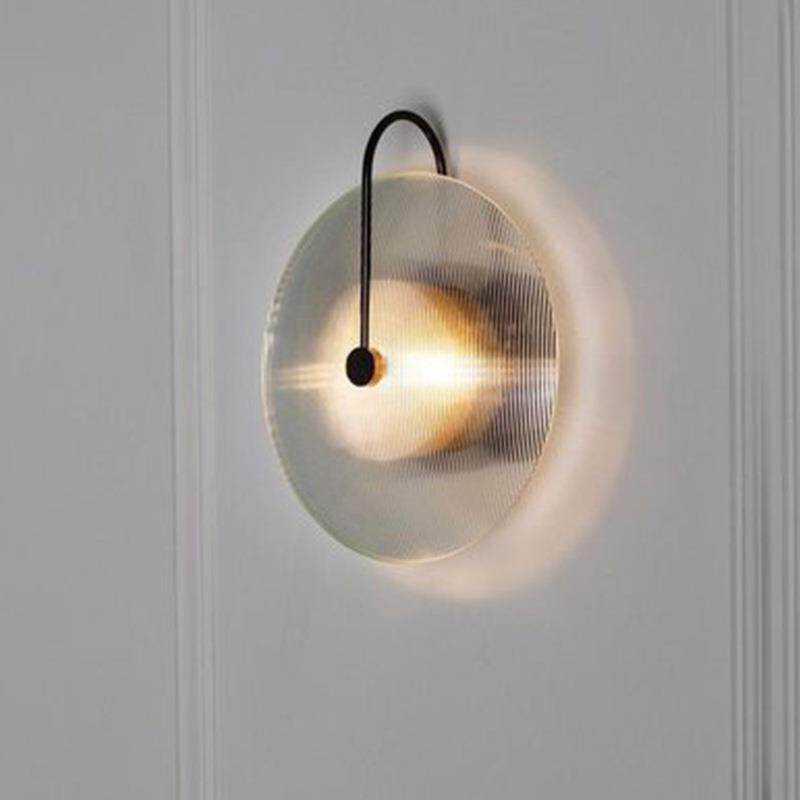 后现代创意玻璃客厅壁灯艺术床头卧室沙发旁玄关样板间云石壁灯