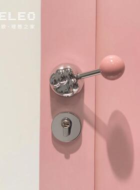 贝雷欧彩色卧陶瓷圆球卧门锁室内室HKO室音磁吸球静形房门锁木门