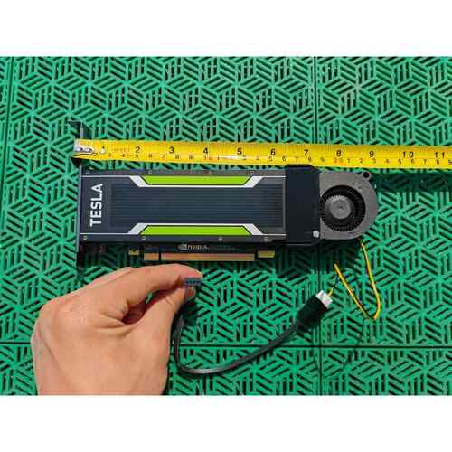 NVIDIA Tesla P4 M4 T4 显卡改装主动涡轮散热风扇 静音4线PWM