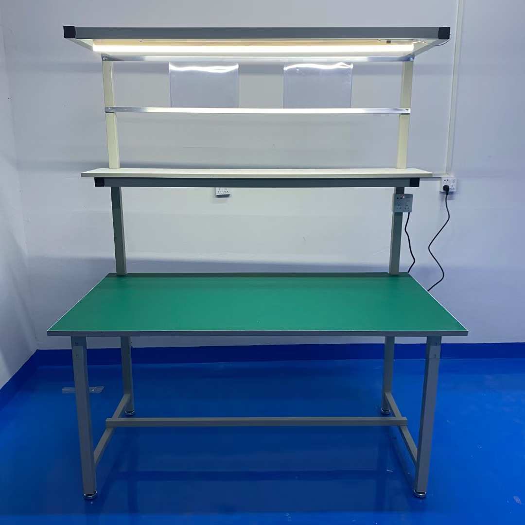 厂家工作台防静电打包台双层带灯五金操作台流水线车间设备包装台