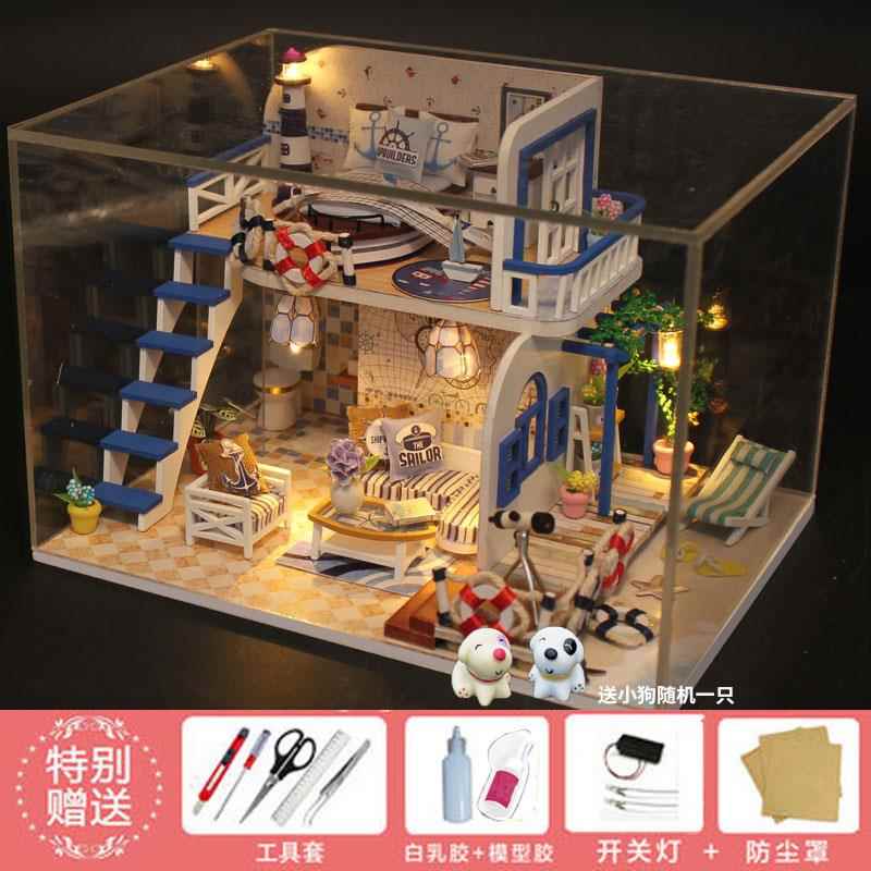 高档iy小屋工创d意 成人迷圣你手工房手子拼装店铺模型玩具诞情人图片