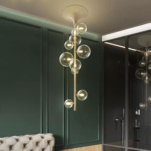 高级感北欧轻奢餐厅吧台现代网红泡泡灯创意个性商用前台吸顶吊灯