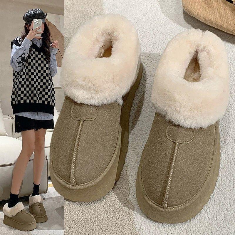 雪地靴现货厚底爆款时尚雪地靴