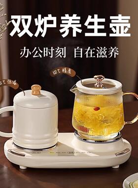 迷你全玻璃养生壶办公室小容量养生杯煮茶器花茶壶一人小型烧水壶