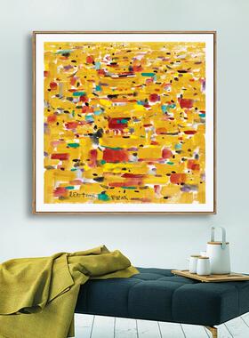 新中式吴冠酒中SMR紫禁床城简厅约客装饰画卧室头玄关壁画餐厅店