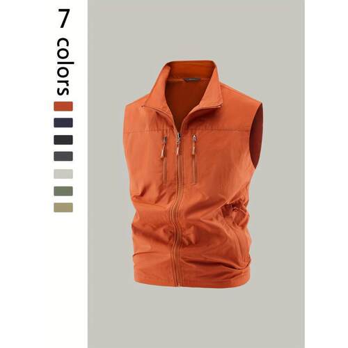 D 42872 Multi pocket outdoor vest coat 多口袋户外马甲外套