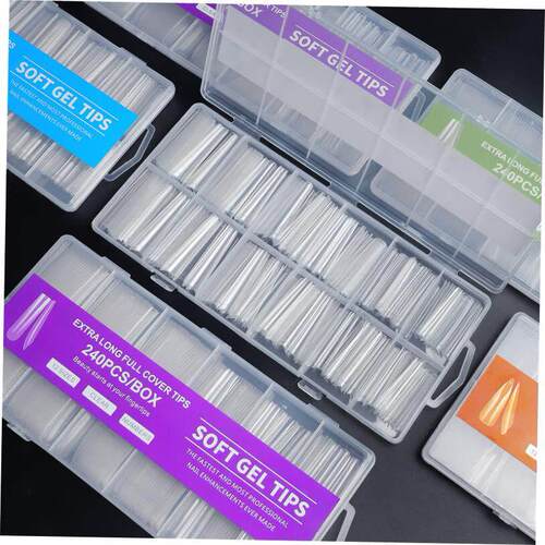 XXL Extra Long Square False Nail Tips Acrylic Fake Nails Art