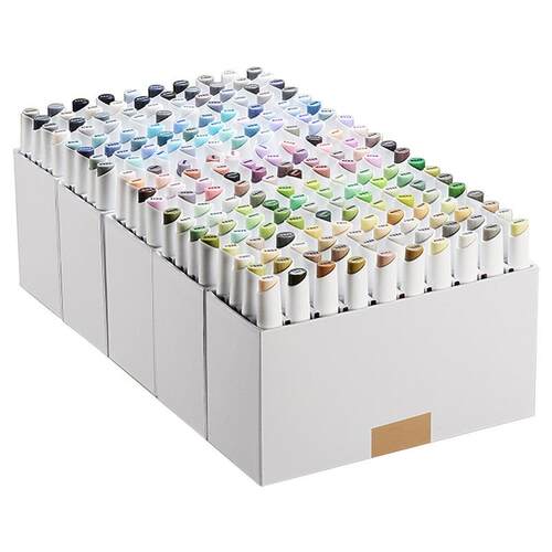 9400夏克梁200色马克笔套装红灰黄灰蓝灰绿灰中灰色