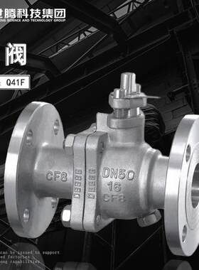 16L化工重型手动高压球阀Q41F/H-100C蒸汽高温04不锈钢法兰球阀