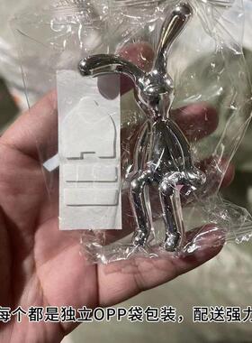 新款直销现代创意坐姿电镀兔简约高档客厅玄关样板间软装饰品卡通