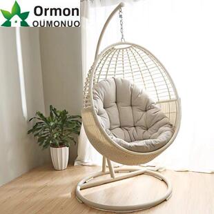 挂椅挂篮藤椅秋千斯堪 女孩鸟 纳维亚家庭室内摇椅阳台懒惰流行