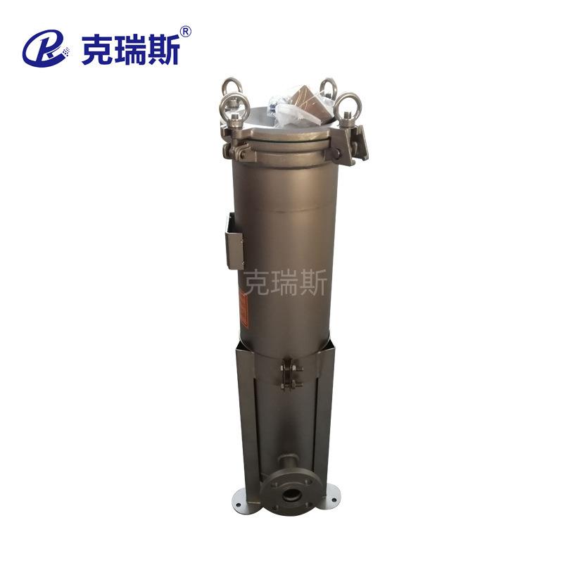 克斯侧式平盖袋式过入瑞滤器单KRS-DS1-袋式不锈钢工却业循环水冷