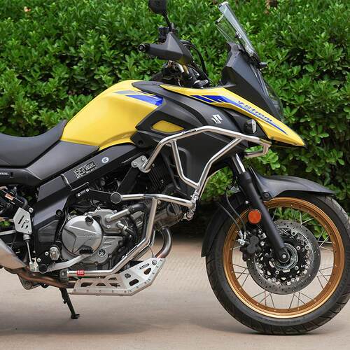GSADV适用于 于铃木DL650护杠保险上下杠V-Strom改装水箱护网不锈