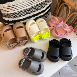 Milo7c-自制 夏季儿童EVA洞洞鞋男女童包头防滑凉拖鞋俩穿沙滩鞋