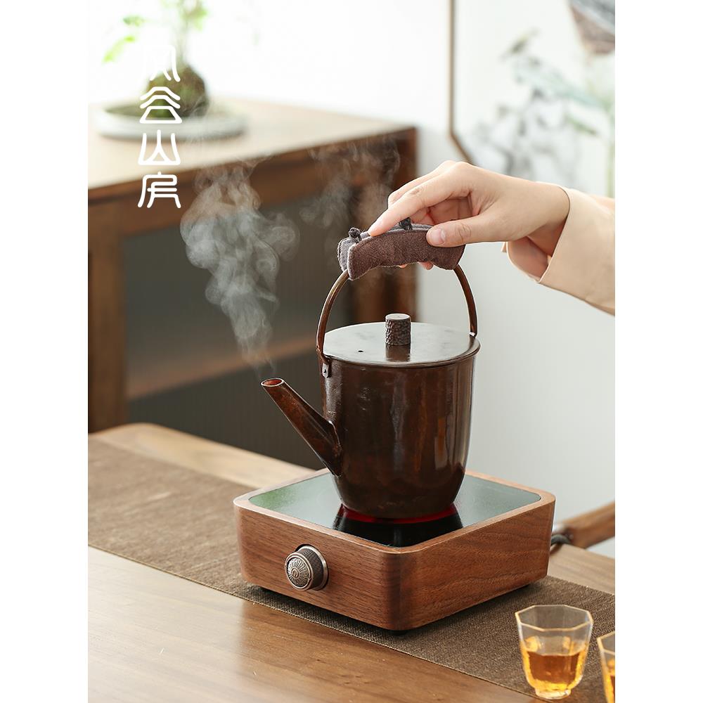 纯手工覆古铜水壶水壶纯铜家用茶壶创意沸水水壶家用茶锅炉水壶