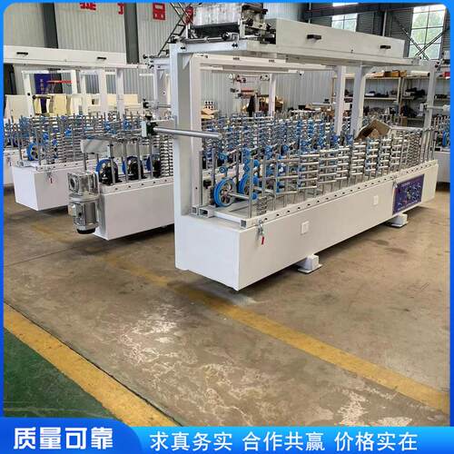 1300宽木饰面集成墙护墙板包覆机木纹纸异形线条包覆机