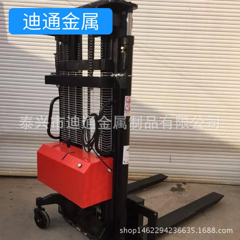工厂价插电1T1.5T2米电动堆高车插腿电动叉车卸货升高车