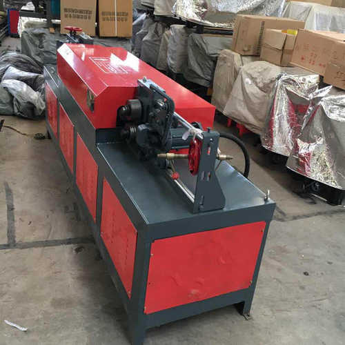 全自动钢管调直除锈喷漆一体机 大棚管脚手架翻新钢筋除锈刷漆机