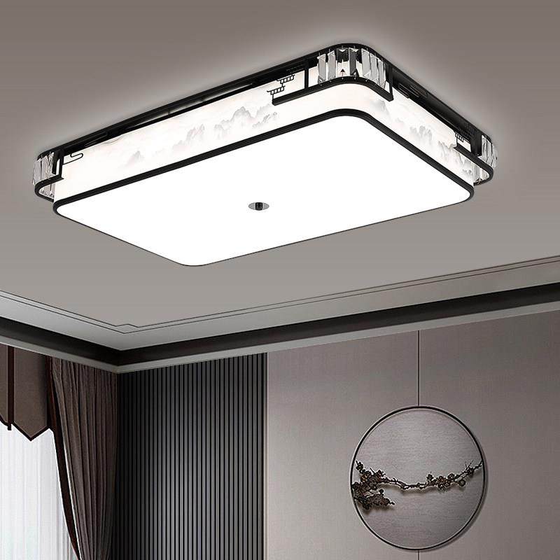 新中式长方形吸顶灯客厅灯LED主卧室灯广东中山古镇灯具厂直销,家装灯饰光源,客厅吸顶灯,淘宝优惠券,粉丝福利购,淘宝优惠卷