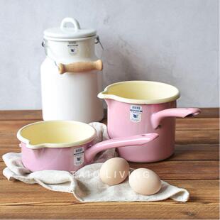 奥地利Riess手工搪瓷奶锅无涂层宝宝婴儿辅食锅热奶煮泡面 面小汤